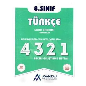 8. Sınıf LGS Türkçe Soru Bankası+Denemeler-Avantaj Yayınları