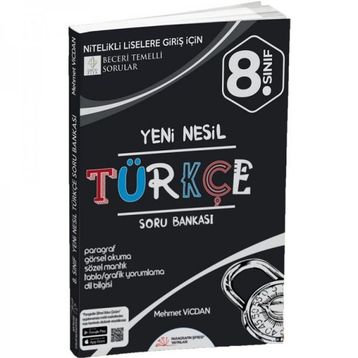 8. Sınıf LGS Türkçe Yeni Nesil Soru Bankası - Paragrafın Şifresi Yayınları