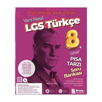 8. Sınıf Lgs Yeni Nesil Türkçe Soru Bankası-Branş Akademi