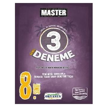 8. Sınıf Master 3'lü Deneme Okyanus Yayınları