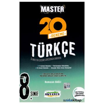 8. Sınıf Master Türkçe 20 Deneme - Okyanus Yayınları