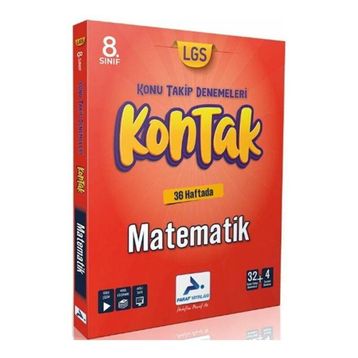 8. Sınıf Matematik 36'lı Kontak Deneme PRF Paraf Yayınları