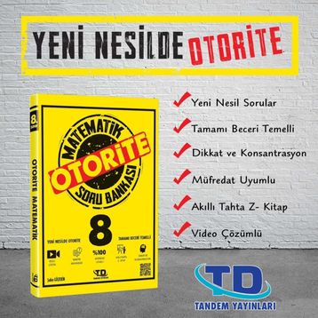 8.Sınıf Matematik Otorite Soru Bankası-Tandem Yayınları