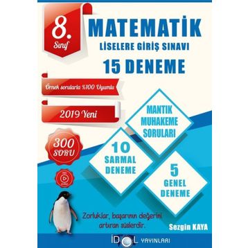 8.Sınıf Matematik Soru Bankası İdol Yayınları