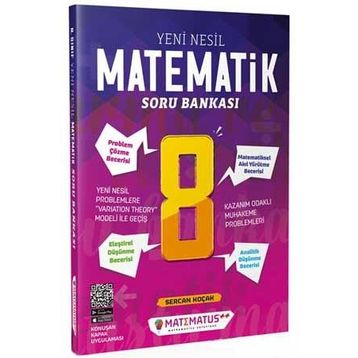 8. Sınıf Matematik Yeni Nesil Soru Bankası-Matematus Yayınları