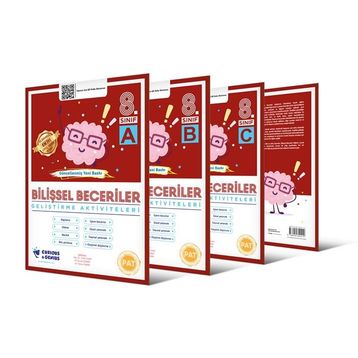 8. Sınıf Pat Bilişsel Beceriler Geliştirme Aktiviteleri Seti A B C Set-Curinous Genius Yayınları