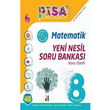 8. Sınıf PİSA Yeni Nesil Matematik Soru Bankası Damla Yayınevi