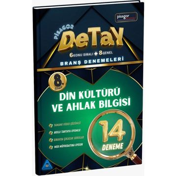 8.Sınıf Pisagor Detay 14'lü Din Kültürü ve Ahlak Bilgisi Branş Denemesi Zeka Küpü Yayınları