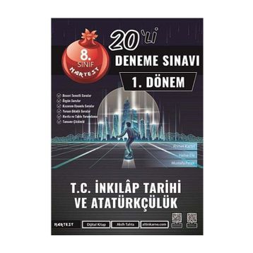 8. Sınıf T.C. İnkılap Tarihi ve Atatürkçülük 1. Dönem Mod 20 Deneme - Nartest Yayınları
