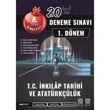 8. Sınıf T.C. İnkılap Tarihi ve Atatürkçülük 1. Dönem Mod 20 Deneme - Nartest Yayınları