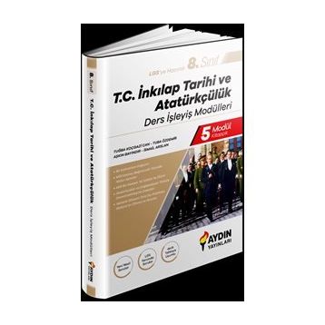 8. Sınıf T.C. İnkılap Tarihi ve Atatürkçülük Ders İşleyiş Modülleri-Aydın Yayınları
