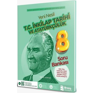 8. Sınıf T.C. İnkılap Tarihi ve Atatürkçülük Soru Bankası - Branş Akademi Yayınları