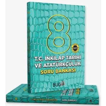 8. Sınıf T.C. İnkılap Tarihi ve Atatürkçülük Soru Bankası-Buga Yayınları