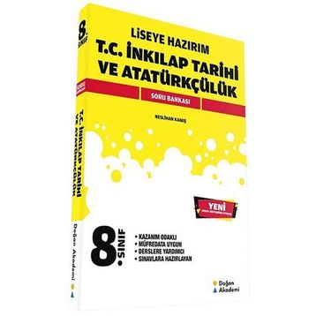 8.Sınıf T.C. İnkılap Tarihi ve Atatürkçülük Soru Bankası - Neslihan Kamış