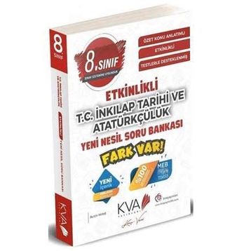 8. Sınıf T.C. İnkılap Tarihi ve Atatürkçülük Yeni Nesil Etkinlikli Fark Var Soru Bankası-Koray Varol Yayınları