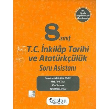 8 Sınıf TC İnkılap Tarihi Atatürkçülük Soru Bankası Asistan Yayınları