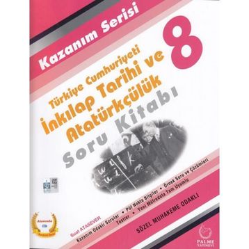 8 Sınıf TC İnkılap Tarihi ve Atatürkçülük Soru Kitabı Palme Yayınları