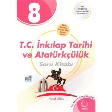 8 Sınıf TC İnkılap Tarihi ve Atatürkçülük Soru Kitabı Palme Yayınları