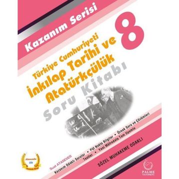 8 Sınıf TC İnkılap Tarihi ve Atatürkçülük Soru Kitabı Palme Yayınları