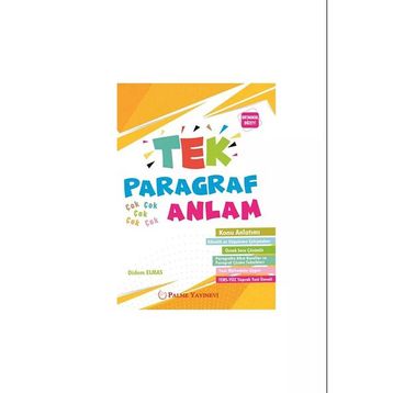 8. Sınıf Tek Paragraf Çok Anlam Tersyüz - Palme Yayıncılık