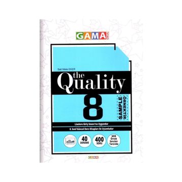 8. Sınıf The Quality Gama Yayınları