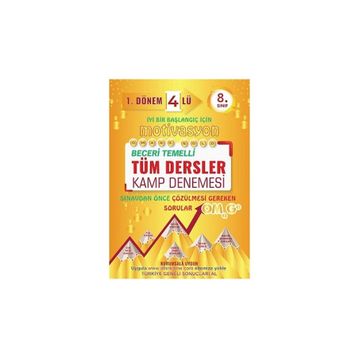 8. Sınıf Tüm Dersler 1. Dönem Motivasyon 4'lü Kamp Denemesi - Omage Yayınları