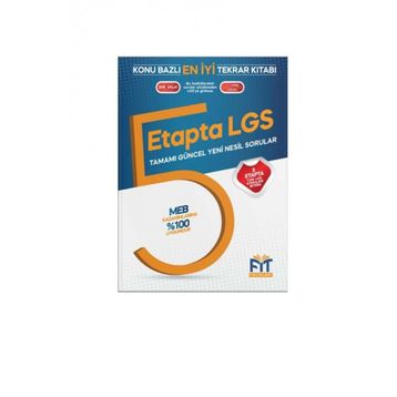 8. Sınıf Tüm Dersler 5 Etapta Lgs Soru Bankası - Fit Yayınları