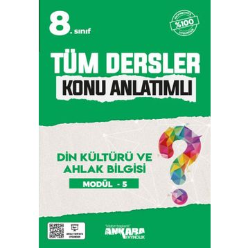 8. Sınıf Tüm Dersler Konu Anlatımlı Din Kültürü ve Ahlak Bilgisi Modül 5-Ankara Yayıncılık