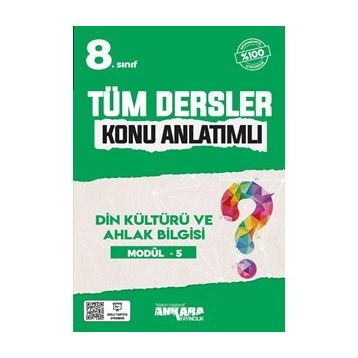 8. Sınıf Tüm Dersler Konu Anlatımlı Din Kültürü ve Ahlak Bilgisi Modül 5-Ankara Yayıncılık