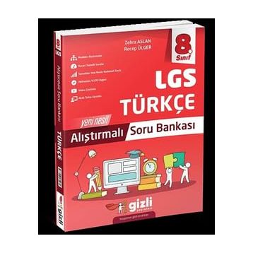 8. Sınıf Türkçe Alıştırmalı Soru Bankası - Gizli Yayınları