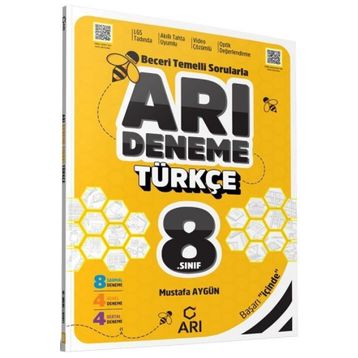 8. Sınıf Türkçe Deneme-Arı Yayıncılık