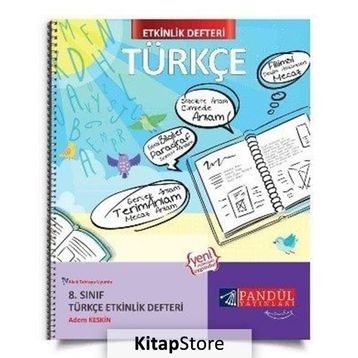 8. Sınıf Türkçe Etkinlik Defteri Pandül Yayınları