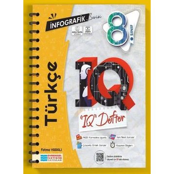 8.Sınıf Türkçe İnfografik Serisi IQ Akıllı Defter Evrensel İletişim