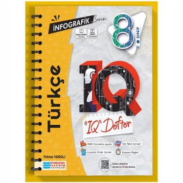 8.Sınıf Türkçe İnfografik Serisi IQ Akıllı Defter Evrensel İletişim