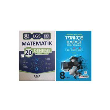 8.Sınıf Türkçe Kafası Soru Bankası Azza Matematik 20'li Deneme-Kafadengi Yayınları