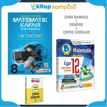 8.Sınıf Türkçe Kafası Soru Bankası Azza Matematik 20'li Deneme-Kafadengi Yayınları
