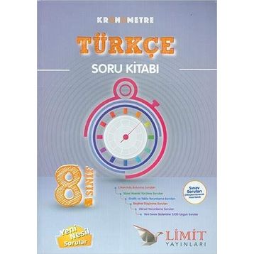 8. Sınıf Türkçe Kronometre Soru Bankası Limit Yayınları