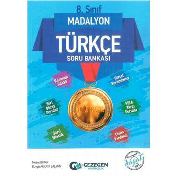 8. Sınıf Türkçe Madalyon Soru Bankası-Gezegen Yayınları