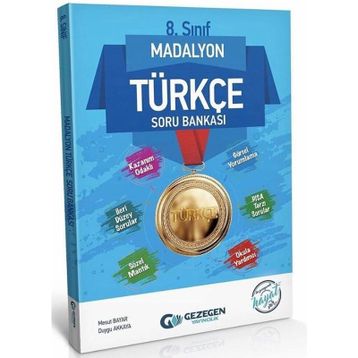 8. Sınıf Türkçe Madalyon Soru Bankası-Gezegen Yayınları