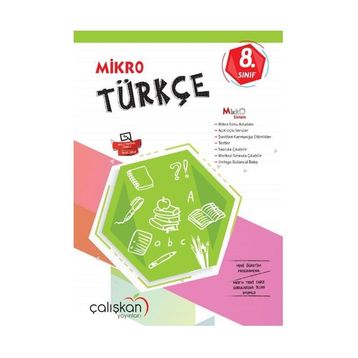 8. Sınıf Türkçe Mikro Defter Çalışkan Yayınları