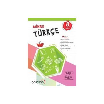 8. Sınıf Türkçe Mikro Defter Çalışkan Yayınları