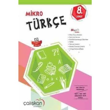8. Sınıf Türkçe Mikro Defter Çalışkan Yayınları