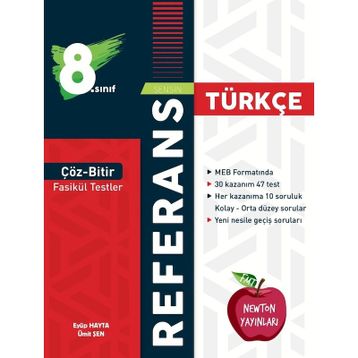 8. Sınıf Türkçe Referans Çöz Bitir Fasikül Testler Newton Yayınları