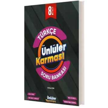 8. Sınıf Türkçe Soru Bankası-Ünlüler Karması Yayınları