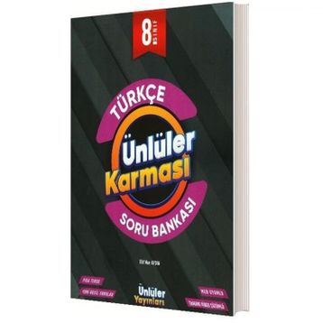 8. Sınıf Türkçe Soru Bankası-Ünlüler Karması Yayınları