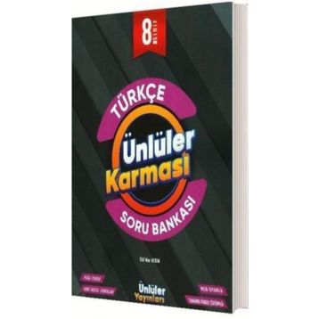8. Sınıf Türkçe Soru Bankası-Ünlüler Karması Yayınları