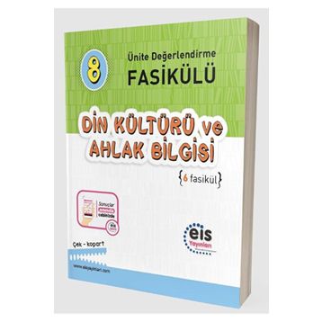 8. Sınıf Ünite Değerlendirme Fasikülü 1-5 Din Kültürü ve Ahlak Bilgisi Eis Yayınları