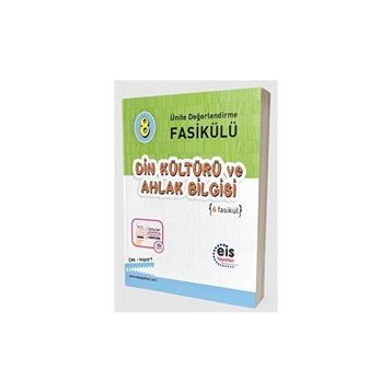 8. Sınıf Ünite Değerlendirme Fasikülü 1-5 Din Kültürü ve Ahlak Bilgisi Eis Yayınları