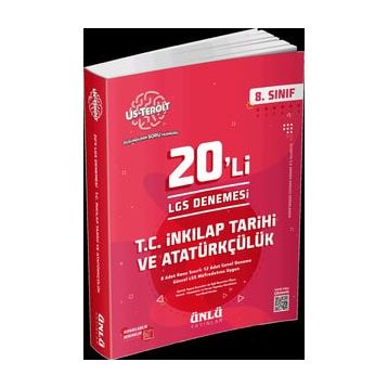 8.Sınıf Us Teroit 20'li T.C. İnkılap ve Atatürkçülük LGS Denemesi Ünlü Yayıncılık