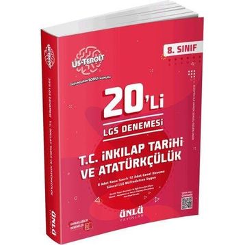 8.Sınıf Us Teroit 20'li T.C. İnkılap ve Atatürkçülük LGS Denemesi Ünlü Yayıncılık